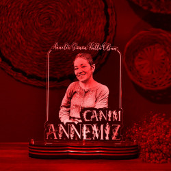 Canım Anneme Hediye Fotoğraflı 3d Lamba